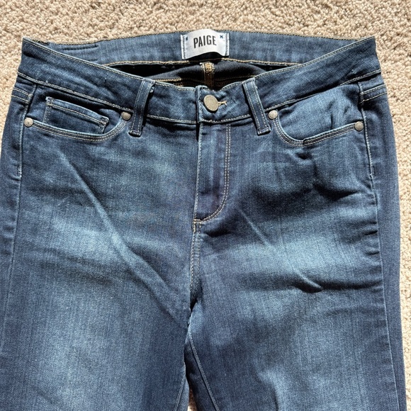 PAIGE Verdugo Ankle Jeans Women's Size 30 Blue Dark Wash Denim Stretch Casual - Picture 7 of 9